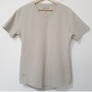 BYLT Men's Premium Basics Drop Cut V-Neck Lux Blend Shirt Size XL